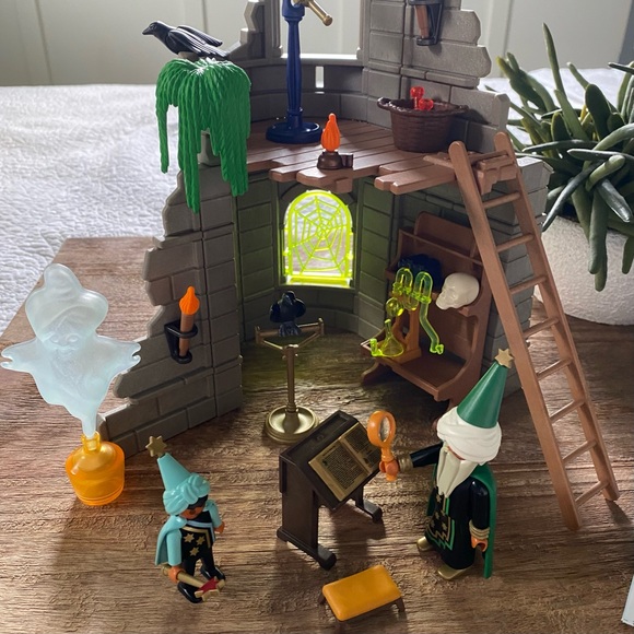 PLAYMOBIL 3839: Wizard’s Workshop Magic Castle - Vintage 100% Complete - Picture 5 of 14